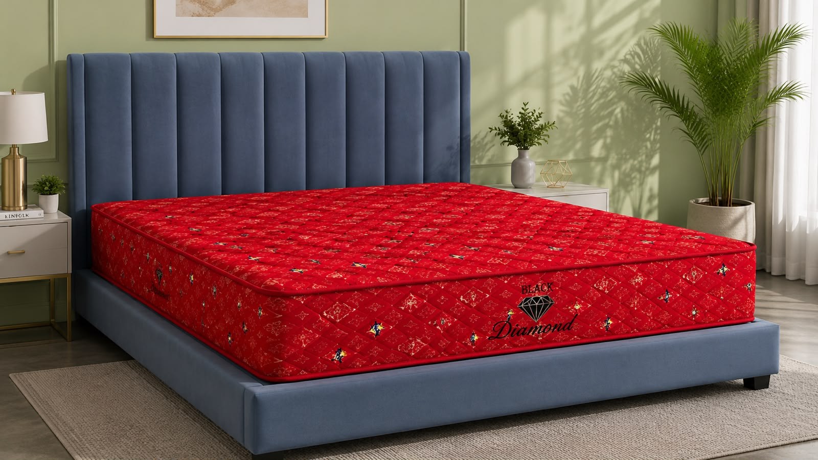 Black Diamond Fresh mattress in a bedroom setting