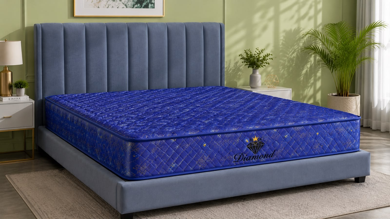 Black Diamond Gold mattress in a bedroom setting