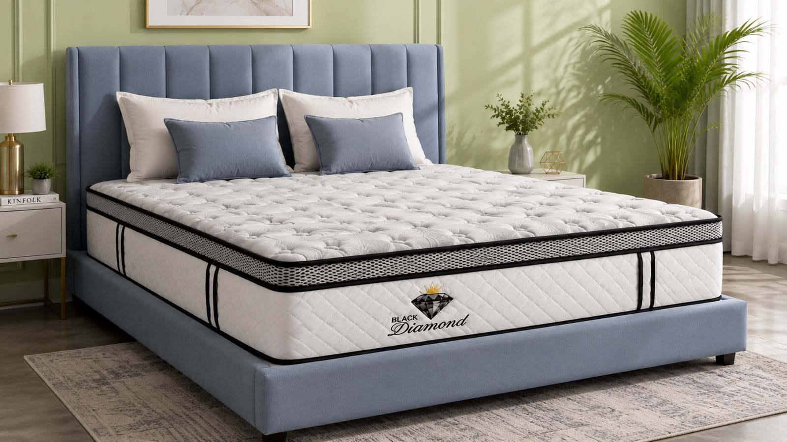 Black Diamond Pimo Top mattress — bedroom setting